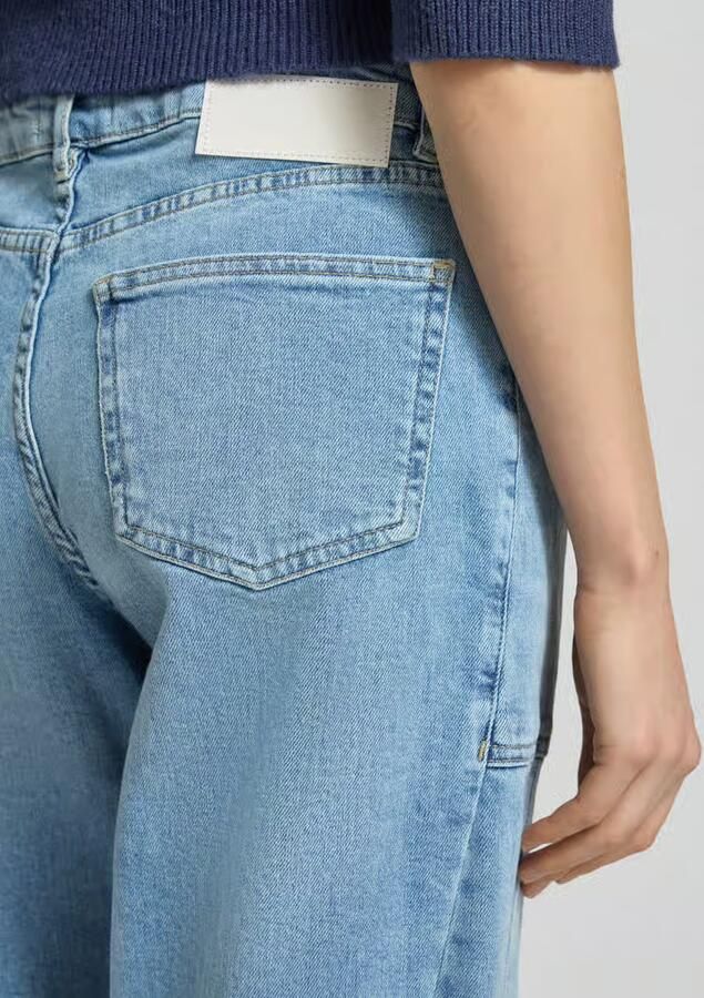 Opus straight fit jeans-culotte van katoenmix model 'Lolah'