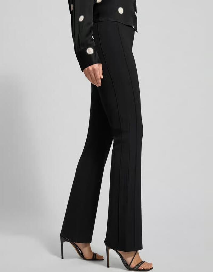 Opus Straight fit stoffen broek van viscosemix model 'Erja' - Foto 2