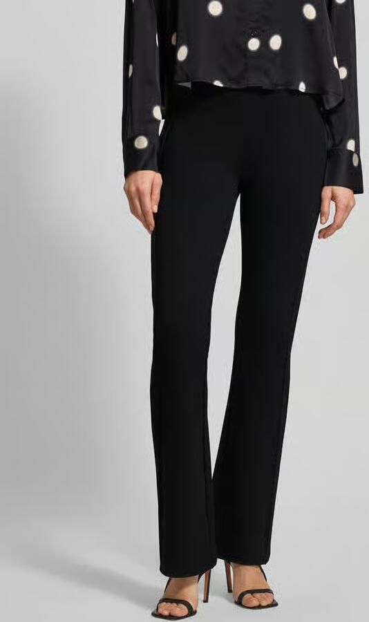 Opus Straight fit stoffen broek van viscosemix model 'Erja' - Foto 3