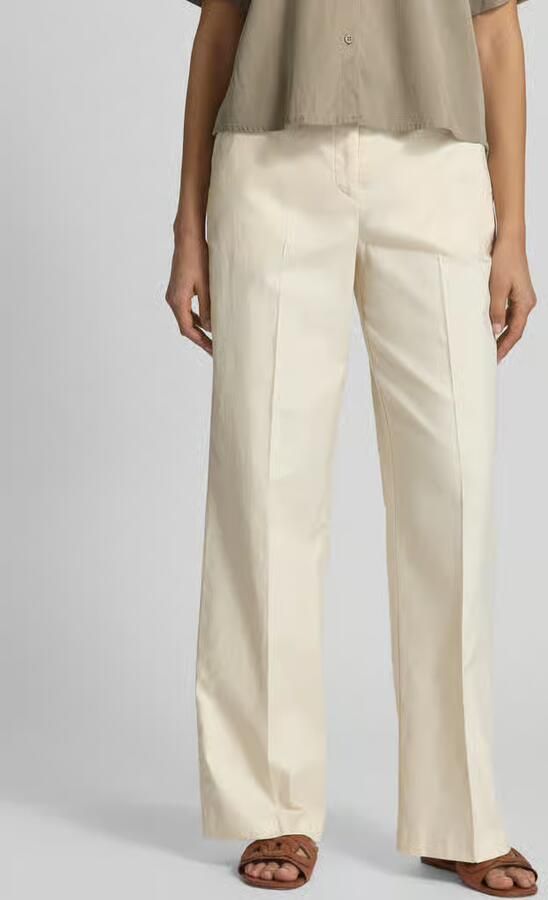 Opus Straight leg stoffen broek met persplooien model 'Maiga' - Foto 2