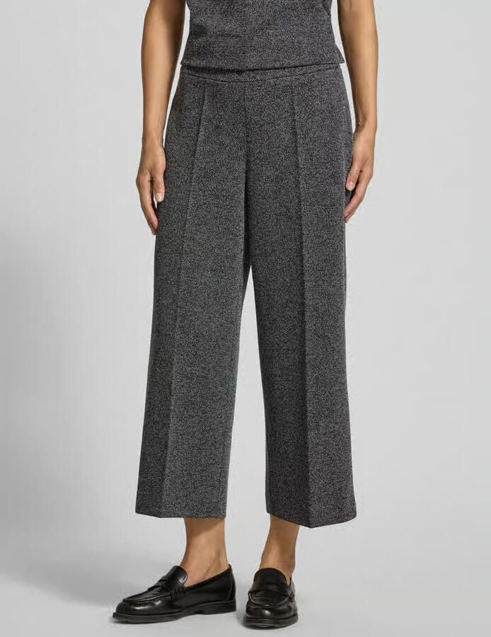 Opus Straight leg stoffen broek met persplooien model 'Misha work' - Foto 2
