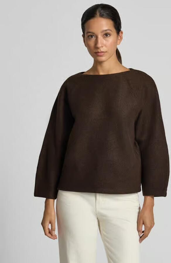 Opus Regular fit sweatshirt met boothals model 'Gusera' - Foto 2