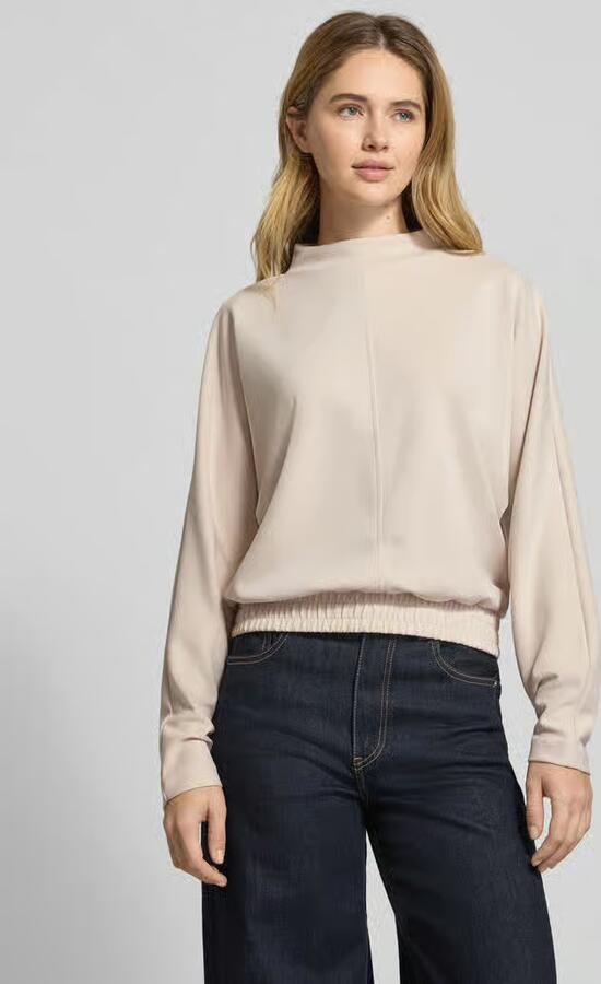 Opus Sweatshirt met geribde opstaande kraag model 'Gulitta' - Foto 2