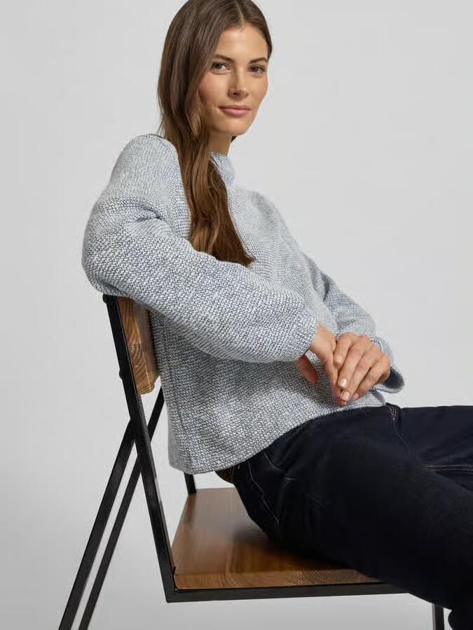 Opus Sweatshirt met opstaande kraag model 'Glimsa' - Foto 2