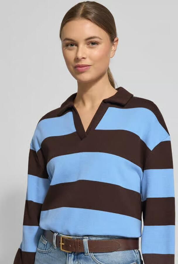 Opus Sweatshirt met platte kraag model 'Glocki' - Foto 2