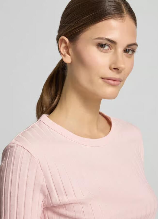 Opus t-shirt in riblook model 'Savka'
