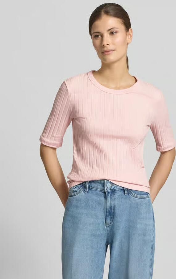 Opus t-shirt in riblook model 'Savka' - Foto 3