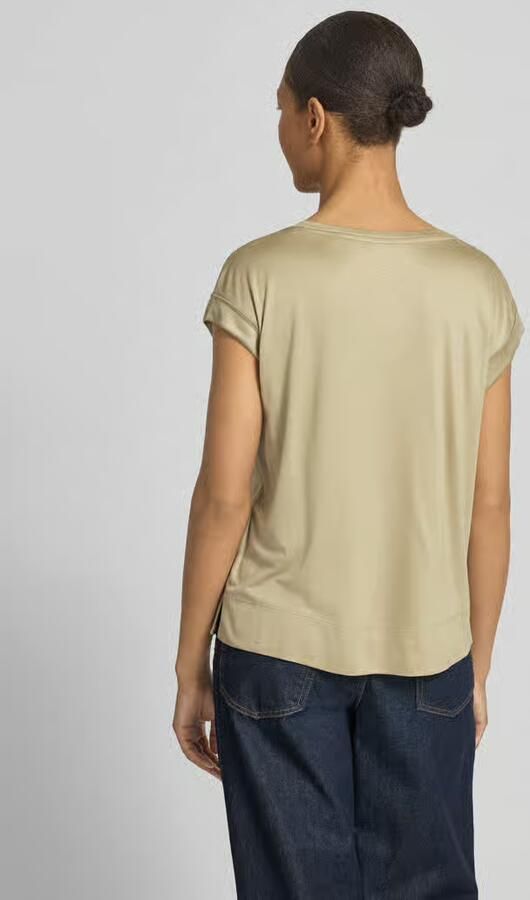 Opus T-shirt met gefixeerde mouwomslag model 'Sosilla' - Foto 2