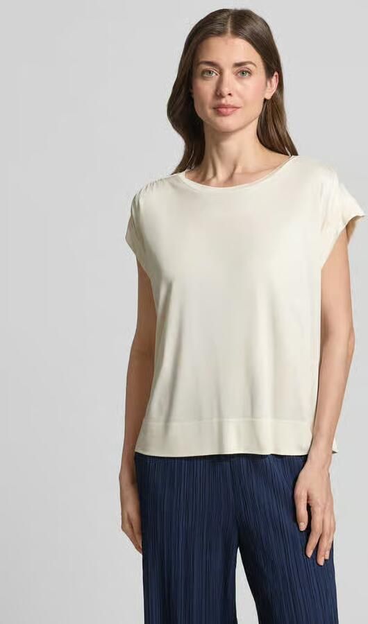 Opus T-shirt met gefixeerde mouwomslag model 'Sosilla' - Foto 3