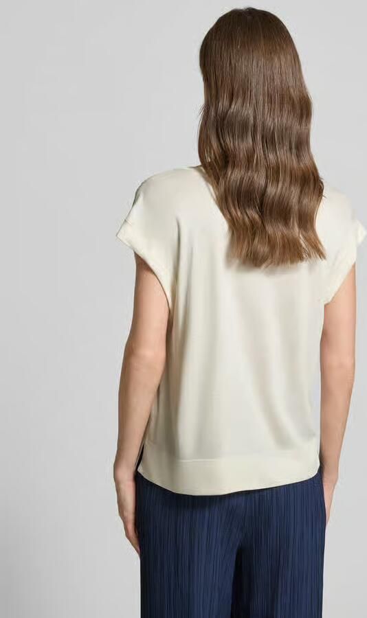 Opus T-shirt met gefixeerde mouwomslag model 'Sosilla' - Foto 2