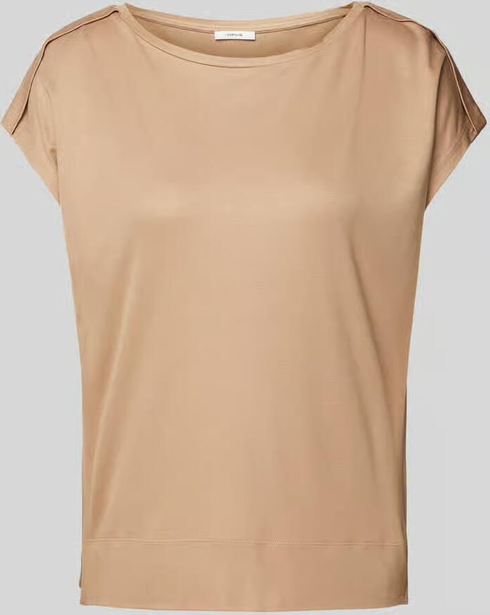 Opus T-shirt met geribde ronde hals model 'Sestern' - Foto 2