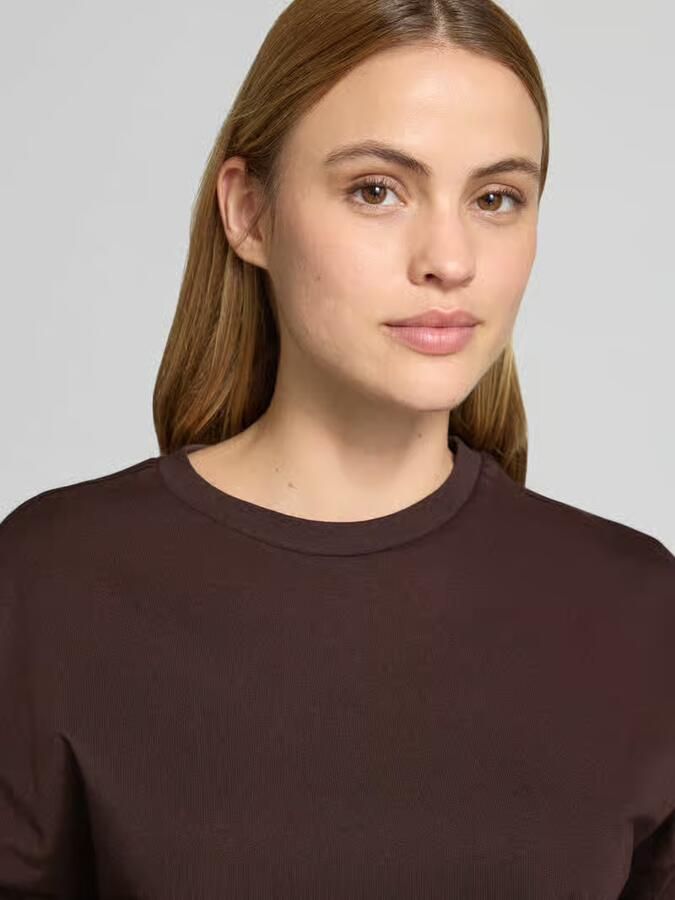 Opus T-shirt met overgeslagen schouders model 'Sarenzi'