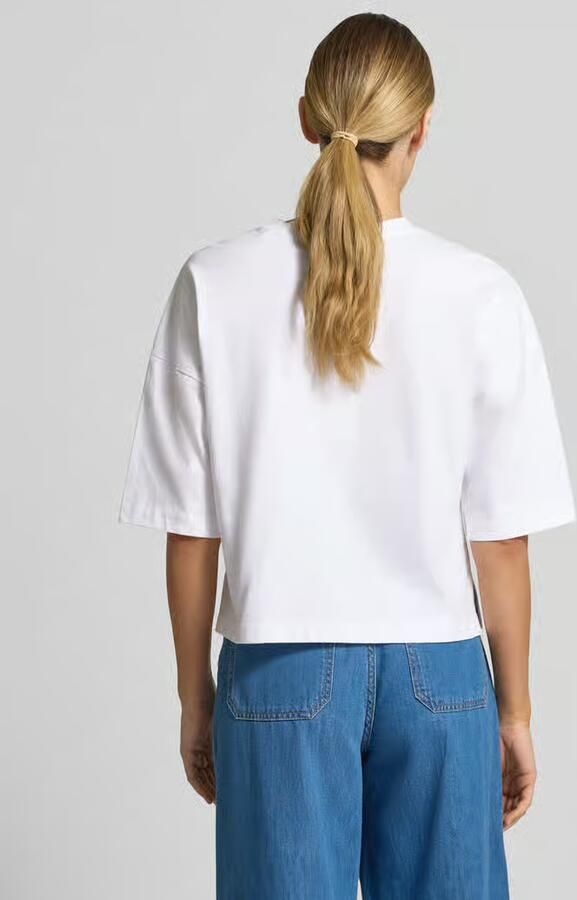 Opus T-shirt met overgeslagen schouders model 'Sarenzi'