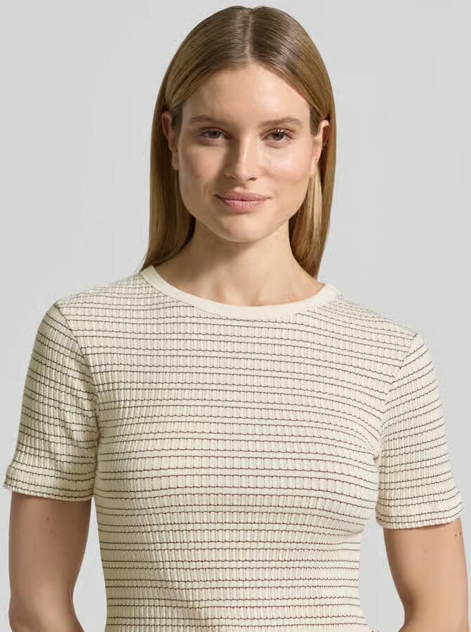 Opus t-shirt met ronde hals model 'Soleili'