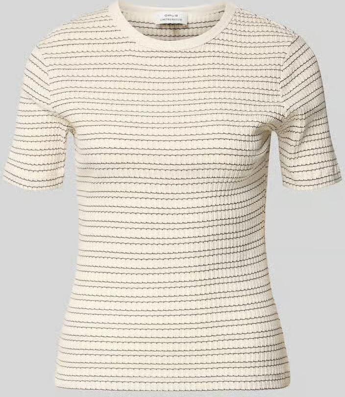 Opus t-shirt met ronde hals model 'Soleili' - Foto 2