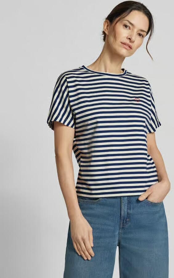 Opus T-shirt met streepmotief model 'Salentine stripe' - Foto 3