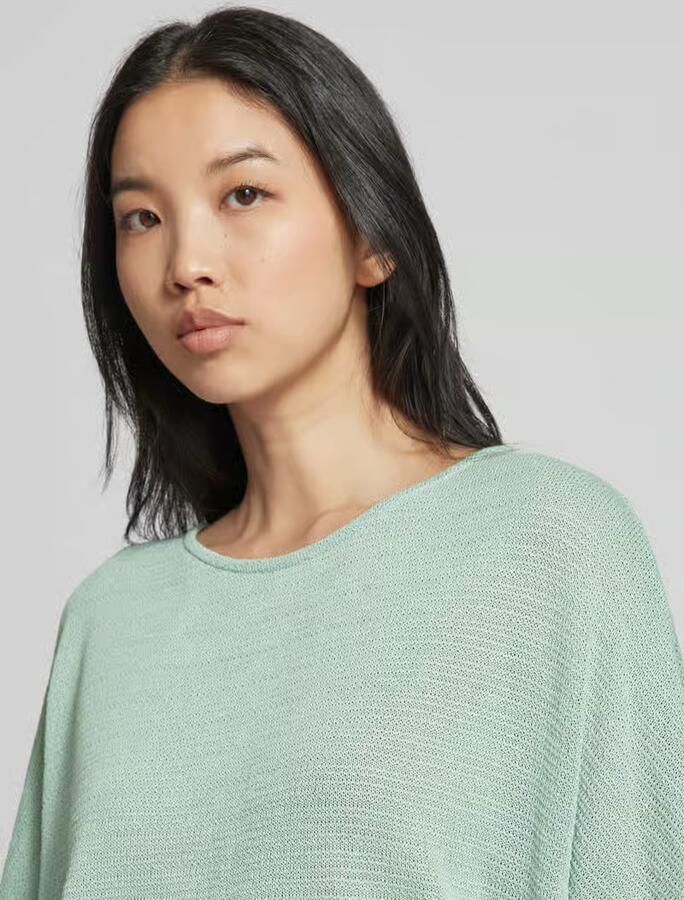 Opus T-shirt met structuurmotief model 'Saronji'