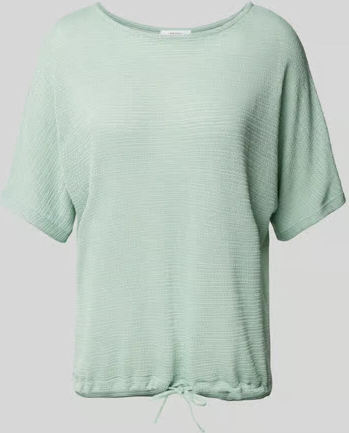 Opus T-shirt met structuurmotief model 'Saronji' - Foto 2