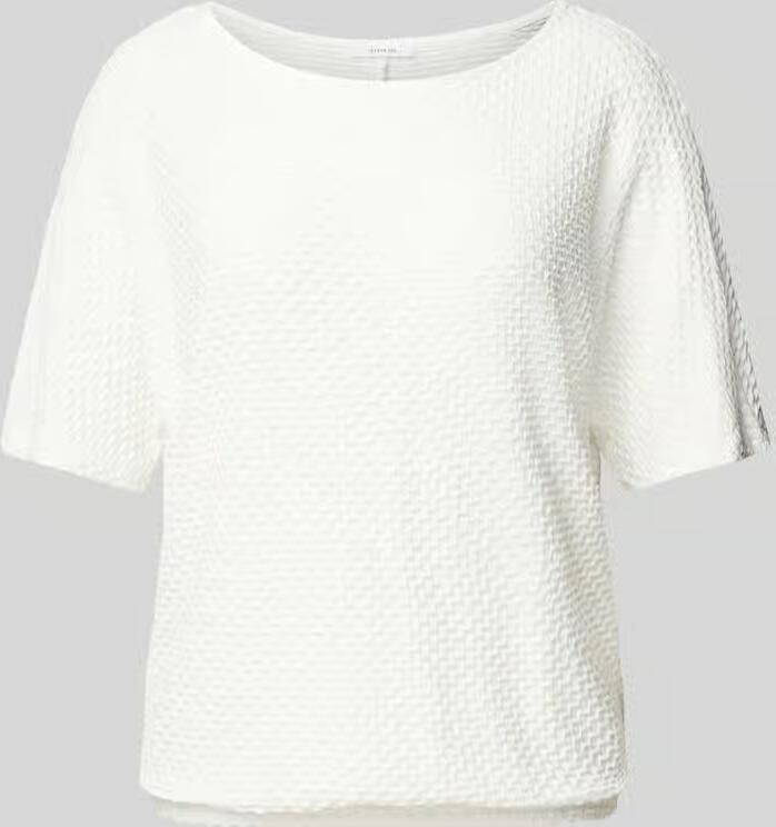 Opus T-shirt met structuurmotief model 'Sedoni'