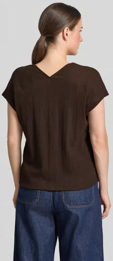 Opus T-shirt met structuurpatroon model 'Sirukus' - Foto 3