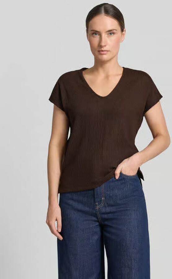 Opus T-shirt met structuurpatroon model 'Sirukus' - Foto 2