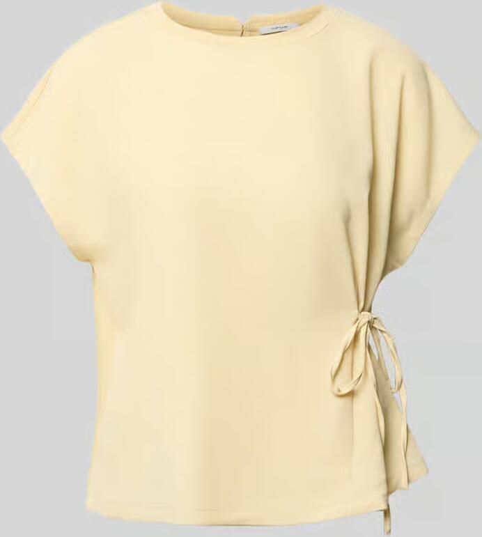 Opus T-shirt met zijdelingse vetersluiting model 'Sifem'