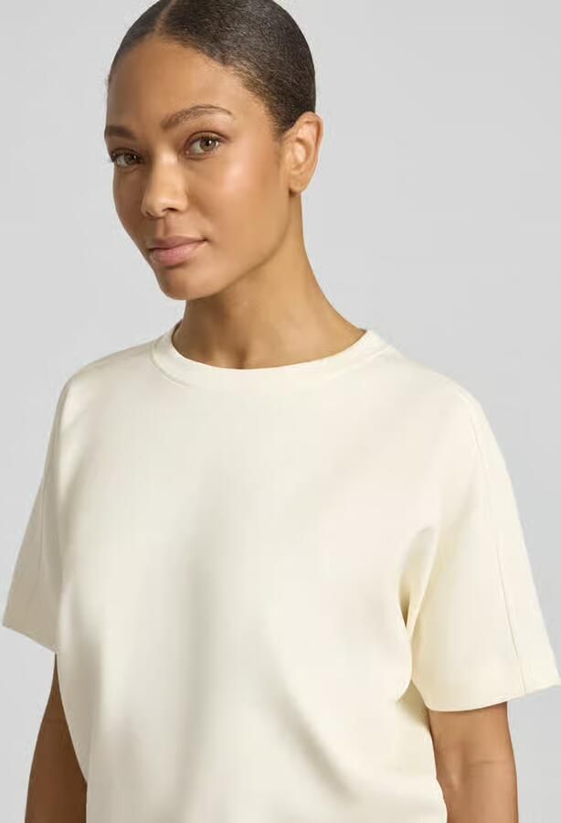 Opus T-shirt van modalmix met ronde hals model 'Gosa'