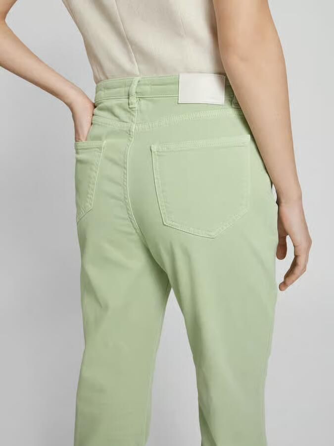 Opus Tapered fit jeans met open zoom model 'Eboni'
