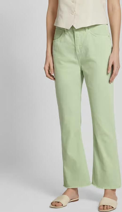 Opus Tapered fit jeans met open zoom model 'Eboni' - Foto 3