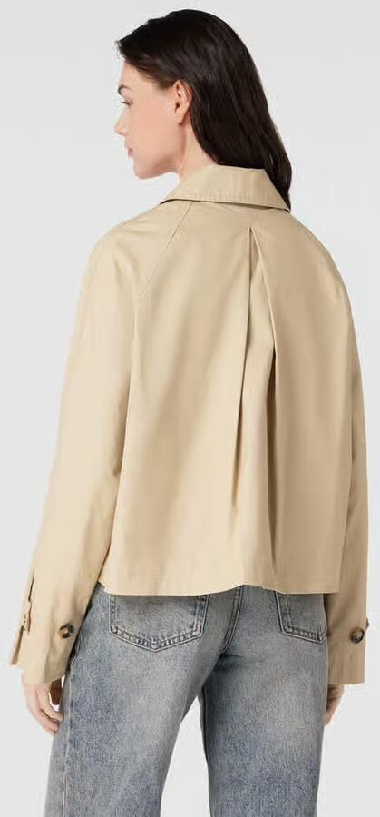 Opus Trenchcoat met platte kraag model 'Halita'