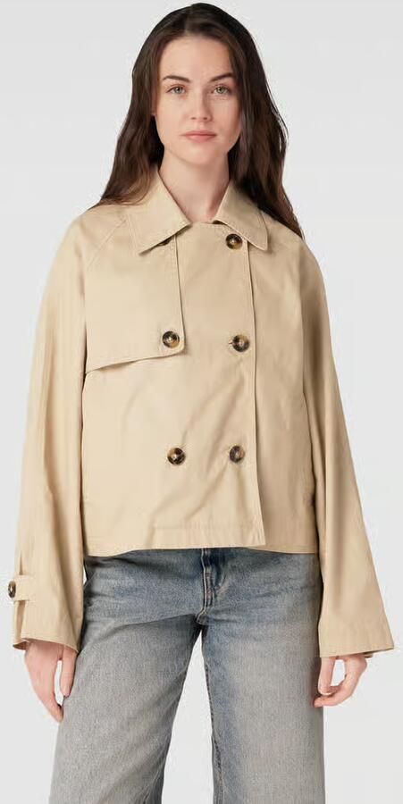 Opus Trenchcoat met platte kraag model 'Halita' - Foto 2