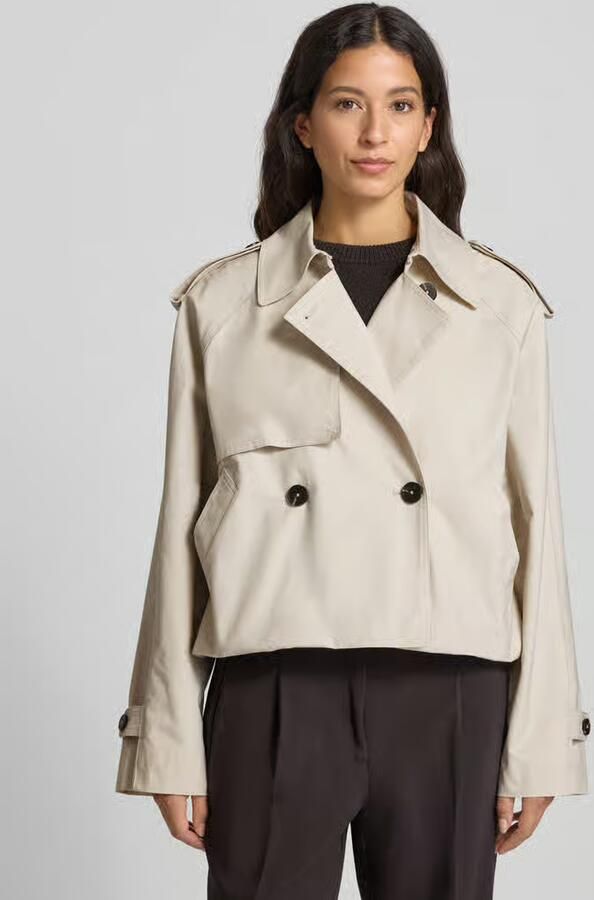 Opus Trenchcoat met platte kraag Model 'Hawena' - Foto 2