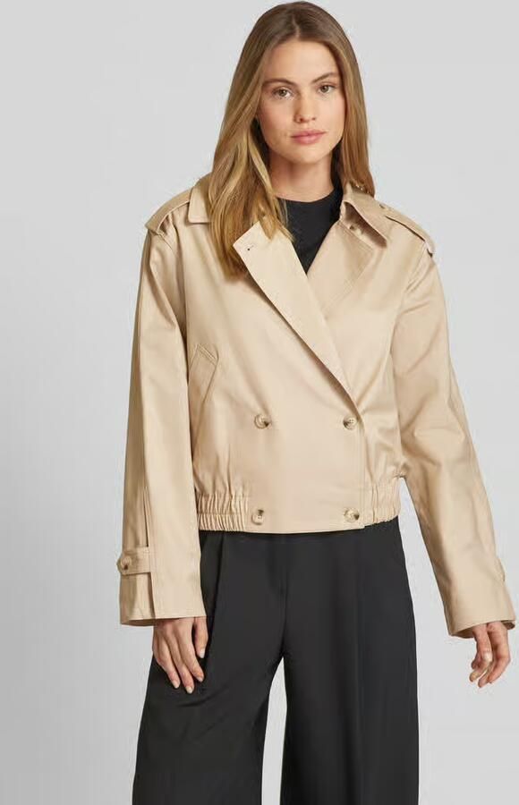 Opus Trenchcoat met steekzakken opzij model 'Hedie' - Foto 6