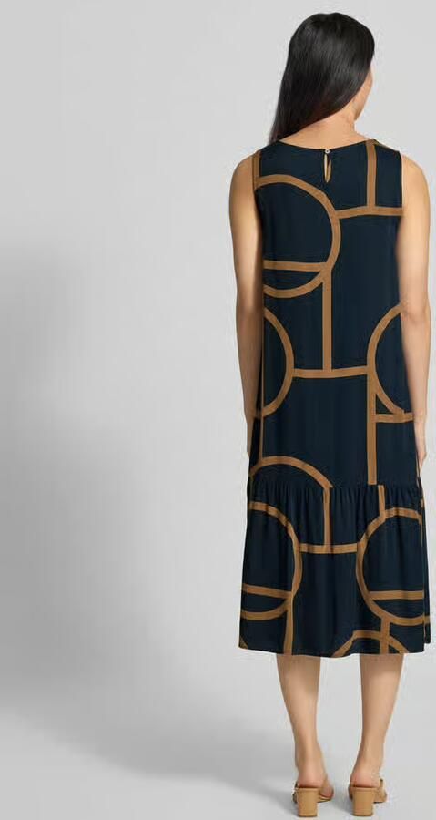 Opus Uitlopend vrijetijdsjurk van pure viscose model 'Wicy atelier'