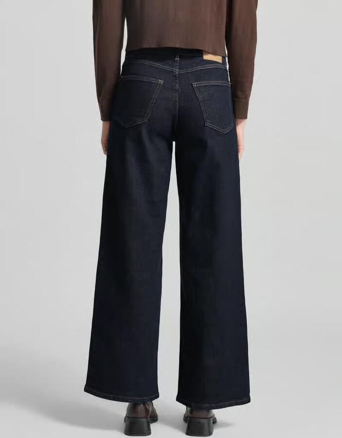 Opus Wide fit jeans met steekzakken model 'Miva sense'