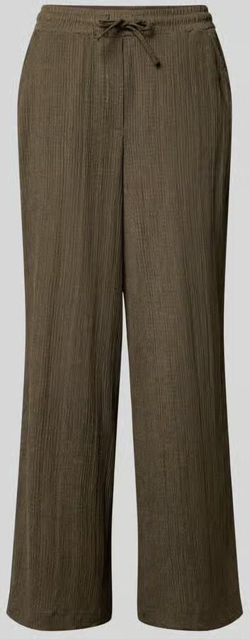 Opus wide fit stoffen broek met structuurpatroon model 'Mileni' - Foto 2
