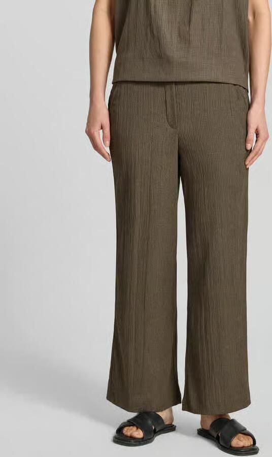 Opus wide fit stoffen broek met structuurpatroon model 'Mileni' - Foto 3