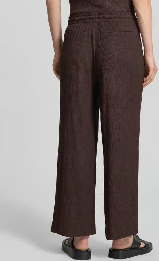 Opus wide fit stoffen broek met structuurpatroon model 'Mileni'