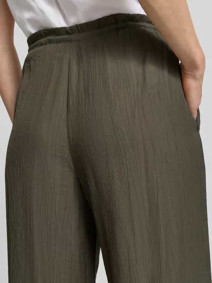 Opus wide fit stoffen broek van viscosemix model 'Marou'