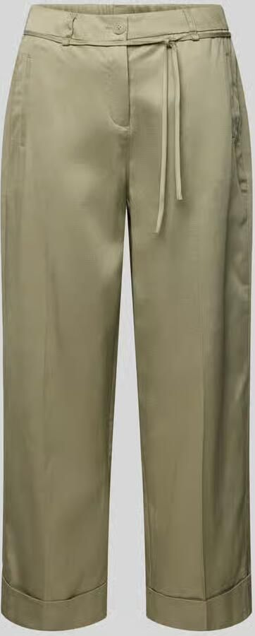 Opus wide leg broek met strikceintuur model 'Meeri bloom' - Foto 3