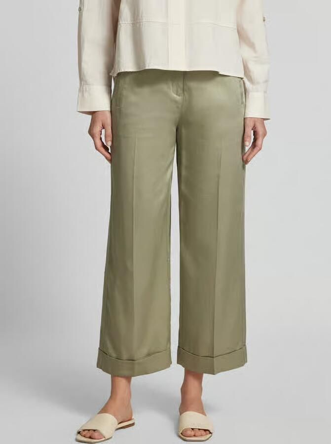 Opus wide leg broek met strikceintuur model 'Meeri bloom' - Foto 3