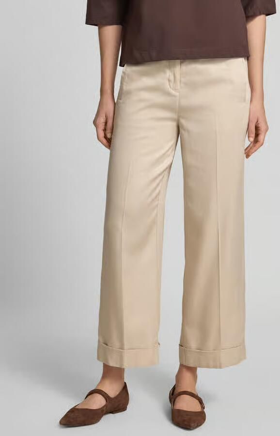 Opus wide leg broek met strikceintuur model 'Meeri bloom' - Foto 2