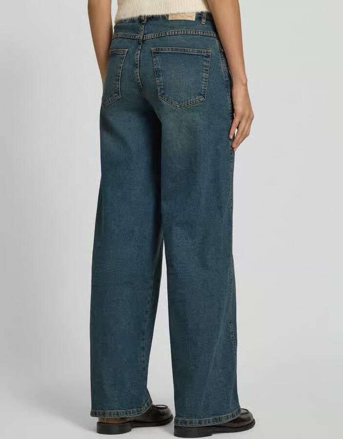 Opus Wide leg jeans met steekzakken model 'Miva soul'