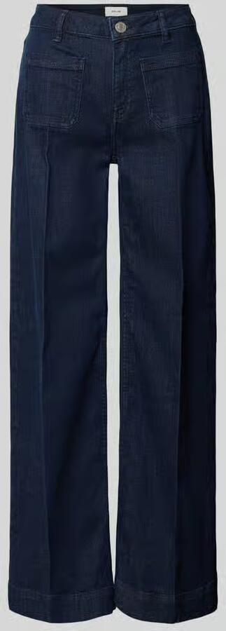 Opus Wide leg jeans met vouwplooien model 'Miva Authentic' - Foto 2
