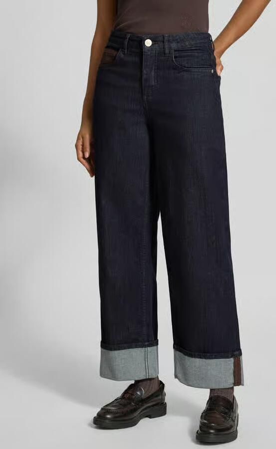 Opus Wide leg jeans van katoenmix model 'Miva city' - Foto 3