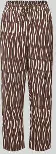 Opus Wide leg stoffen broek van viscose model 'Marou bamboo'