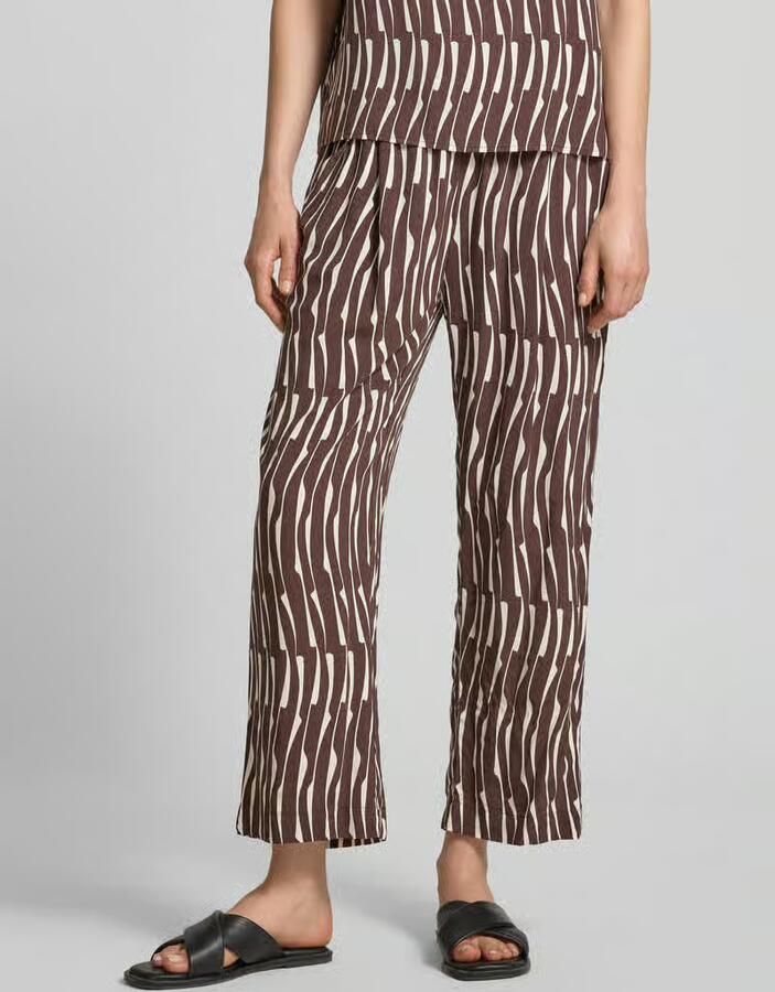 Opus Wide leg stoffen broek van viscose model 'Marou bamboo' - Foto 2