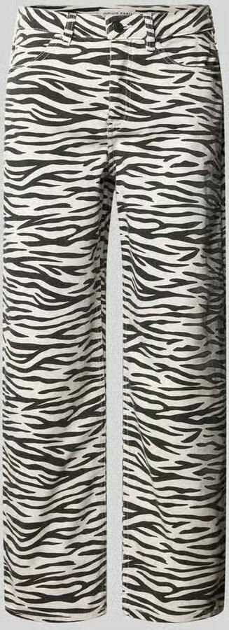 OPUS PANTS Barrel fit jeans met dierenprint model 'Mari Clear Zebra' - Foto 3