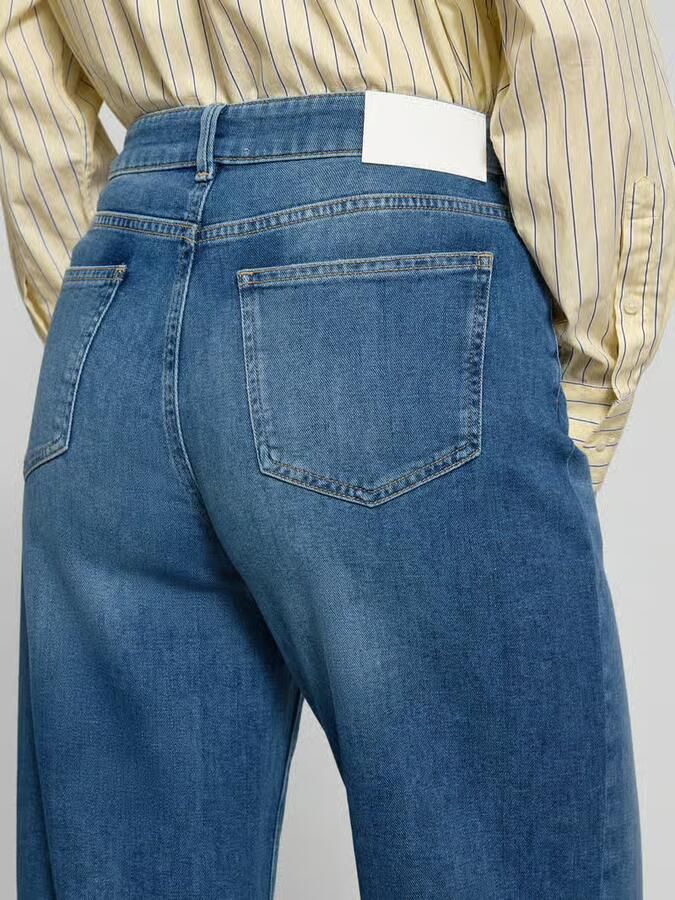 OPUS PANTS Barrel fit jeans met siernaden model 'Melly twisted'