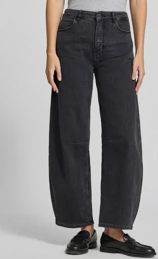 OPUS PANTS Barrel jeans van katoenmix met deelingsnaden model 'Mari Vega' - Foto 3